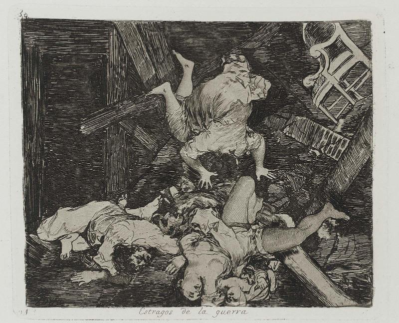 Estragos de la Guerra. (Ravages of War); from "Los Desastres de la Guerra" (Disasters of War), plate 30.