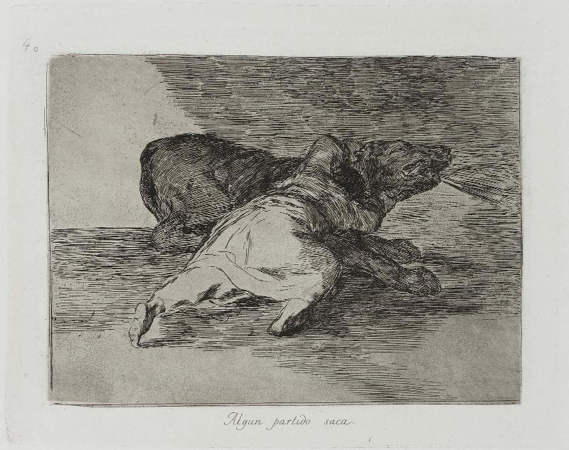 Algún partido saca. (He makes some use of it); from "Los Desastres de la Guerra" (Disasters of War), plate 40