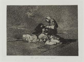 De qué sirve una taza? (Of what use is a cup?); from "Los Desastres de la Guerra" (Disasters of War), plate 59