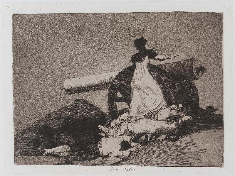 Que valor! (What courage!); from "Los Desastres de la Guerra" (Disasters of War), plate 7