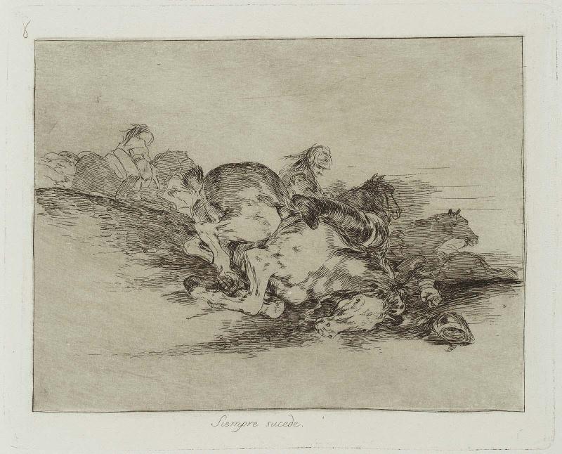 Siempre sucede. (It always happens); from "Los Desastres de la Guerra" (Disasters of War), plate 8