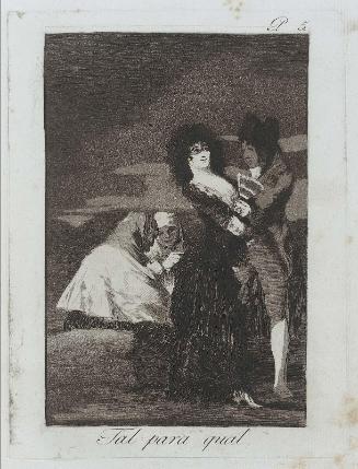 Tal para qual. (Two of a Kind); Plate 5 bound into "Los Caprichos"