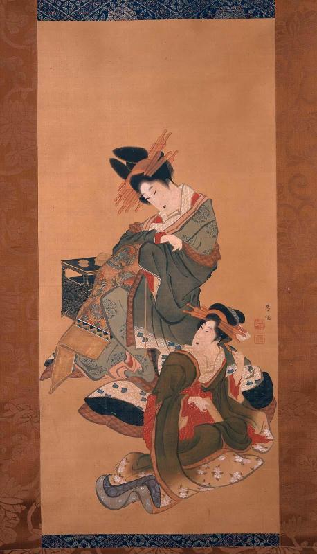 Courtesan and Teenage Apprentice