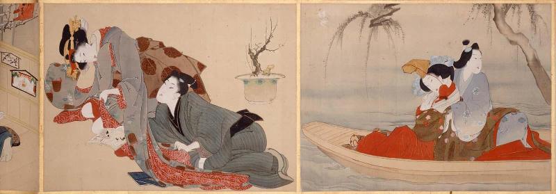 The Asazuma-bune in Cloud and Rain