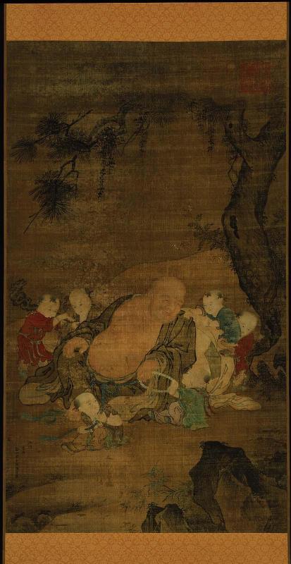 Maitreya as Budai with children