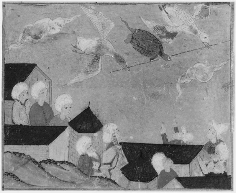 Illustration from a "Humayunnama," a Turkish version of Bidpai's Fables
