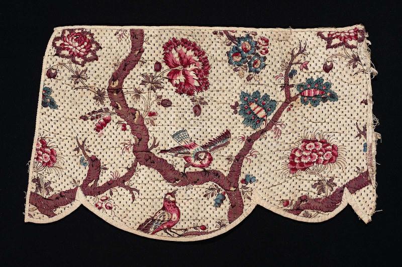 Part of a valance, quilted