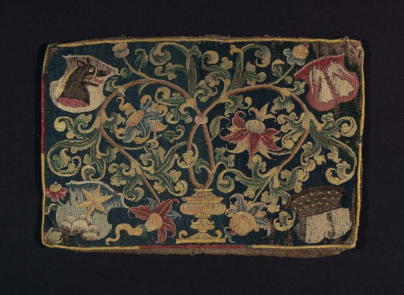 Embroidered cushion cover
