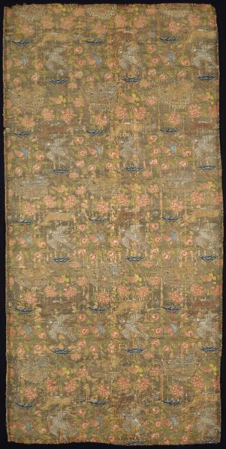 Fragment with birds, flowers, and animal predators