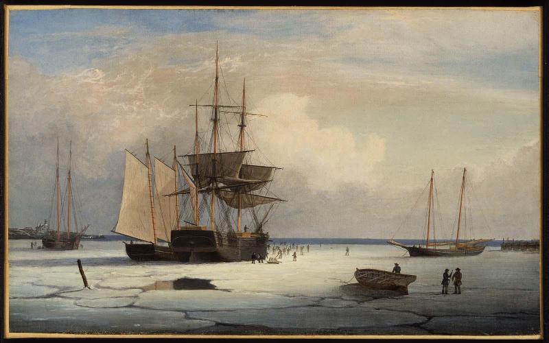 Ships in Ice off Ten Pound Island, Gloucester