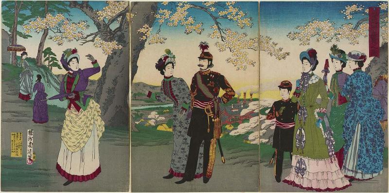 Illustration of an Excursion to Asuka Park (Asuka-en yûran no zu)