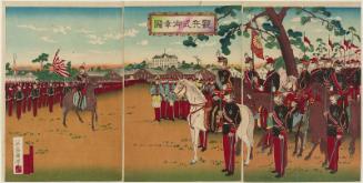 The Emperor Reviewing the Troops (Kanpeishiki miyuki zu)