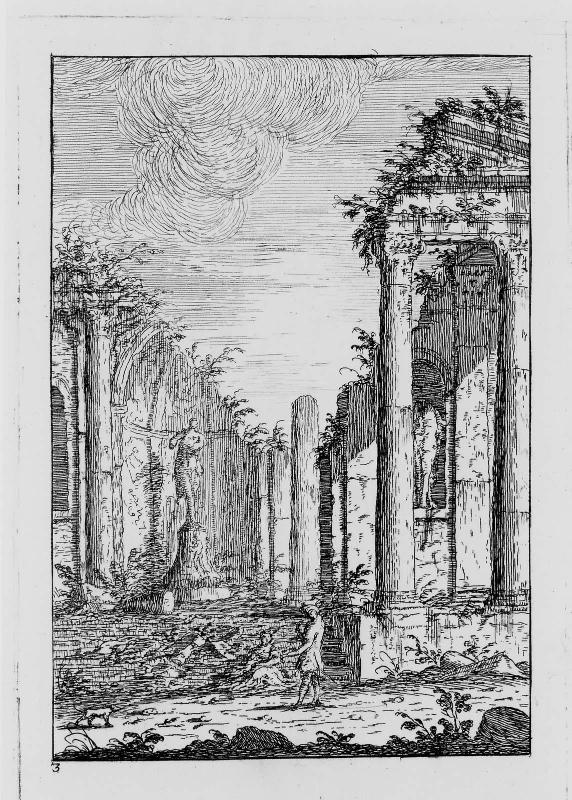 Plate 3 of Buildings in the Style of the Greeks, Romans, and Etruscans