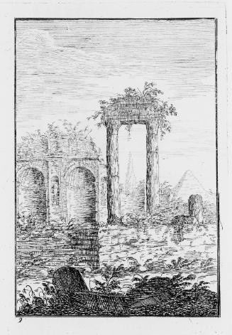 Plate 9 of Buildings in the Style of the Greeks, Romans, and Etruscans