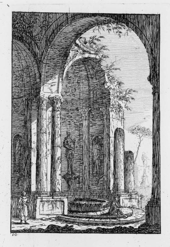 Plate 10 of Buildings in the Style of the Greeks, Romans, and Etruscans