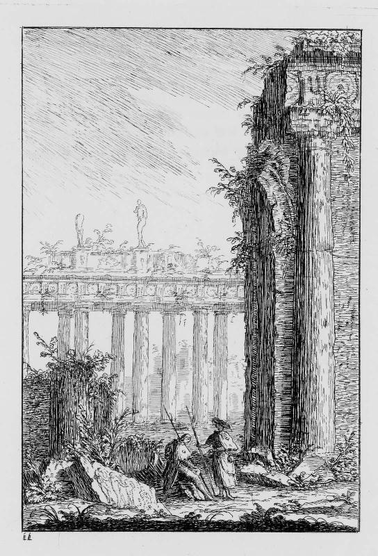 Plate 11 of Buildings in the Style of the Greeks, Romans, and Etruscans