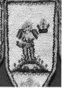 Cupid holding heart and crown