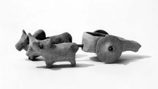Clay Toy:  Model of Cart (Expedition #:4947)