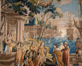 Tapestry: The Embarkation of Saint Ursula (from the series, The Story of Saint Ursula)