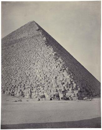 The pyramid of Khufu at Giza, looking northeast