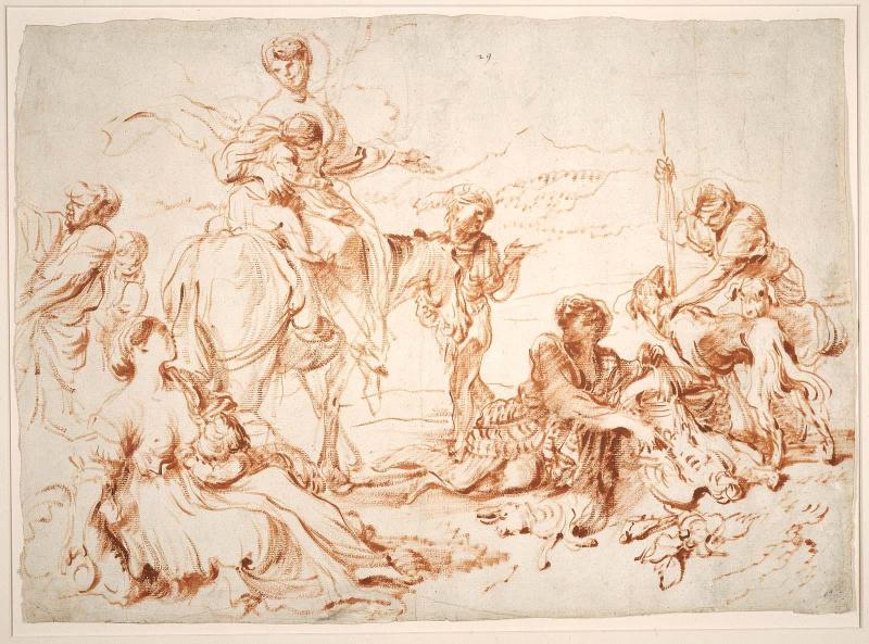 Pastorale: A Group of Figures Resting in a Landscape