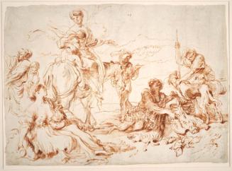 Pastorale: A Group of Figures Resting in a Landscape