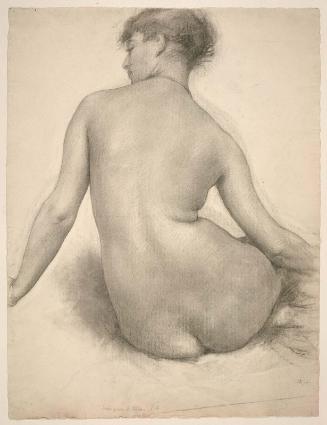 Seated Nude Woman, Seen from Behind (Study for "Summer")