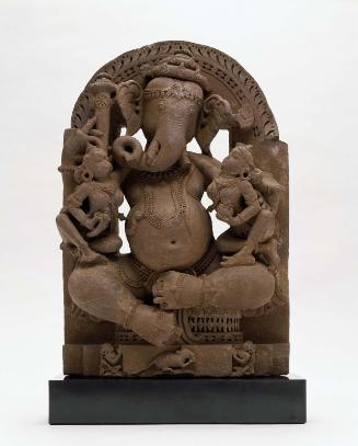 Ganesha with His Consorts