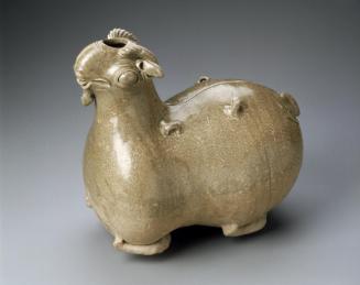 Ram-shaped wine container