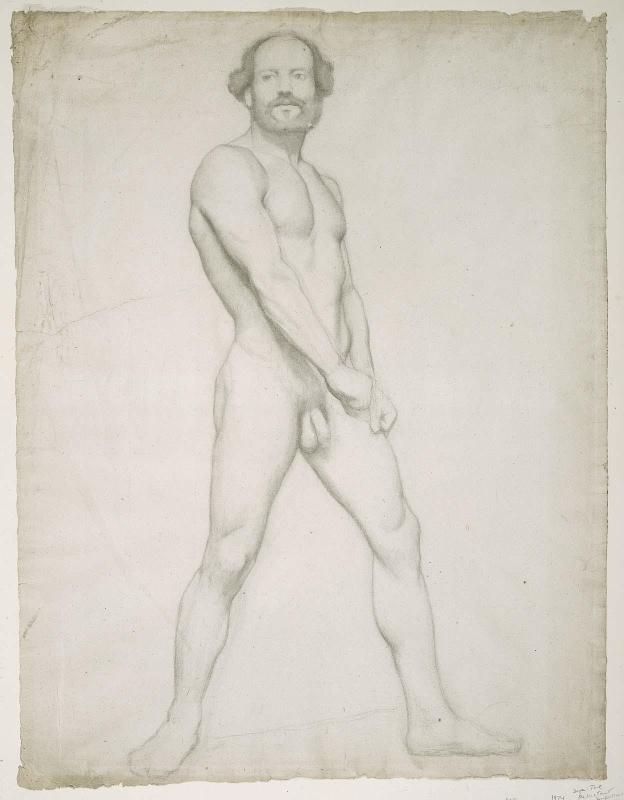 Academic Study of a Nude Man