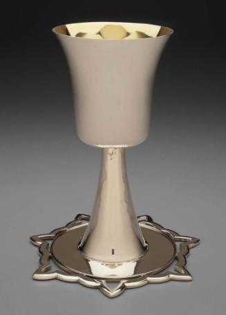 Kiddush cup with drip plate