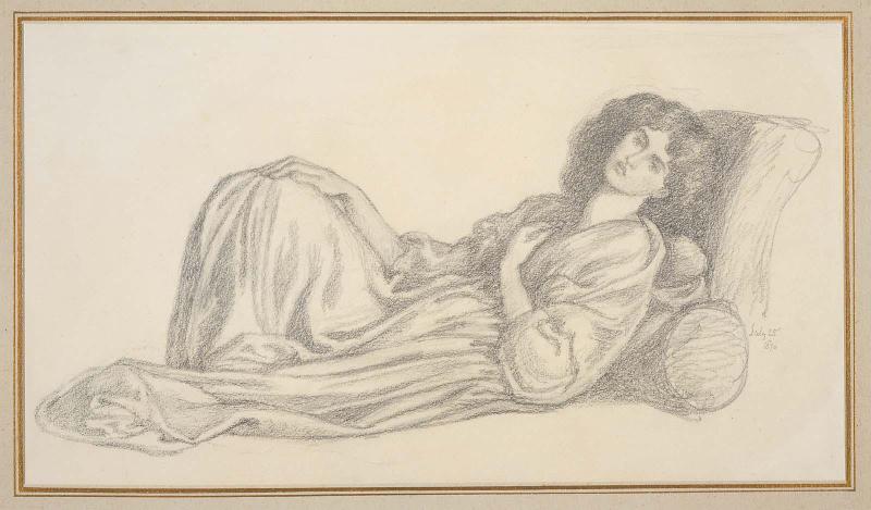 Study of Jane Morris Reclining