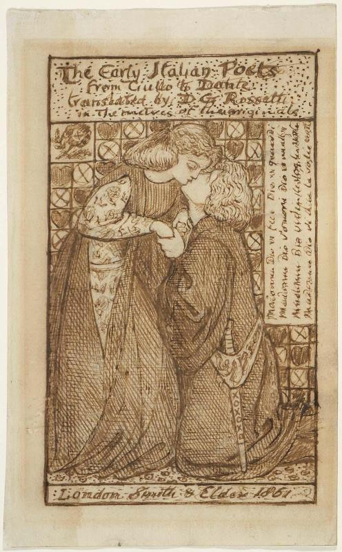 The Early Italian Poets (study for titlepage)