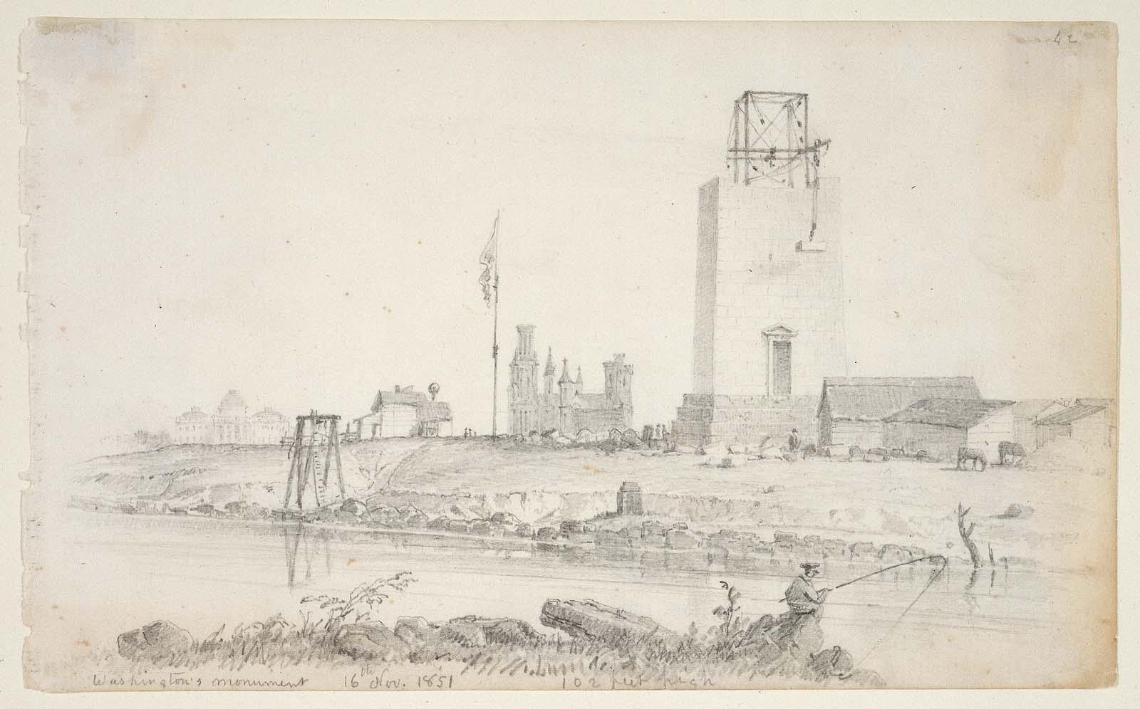 Washington's Monument, Under Construction