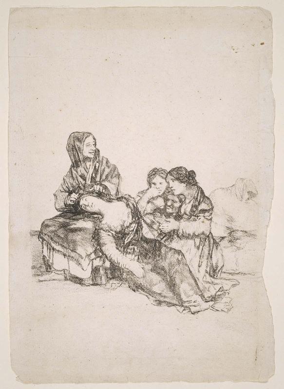 Woman in Trance (Group with Sleeping Woman)