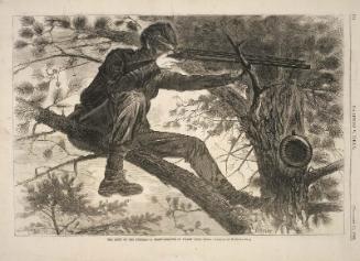 The Army of the Potomac - A Sharp-Shooter on Picket Duty (For Harper's Weekly, November 15, 1862, p. 724)