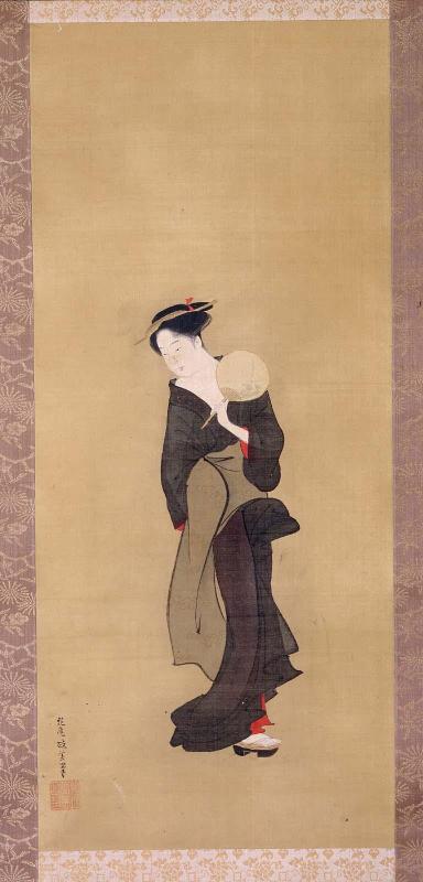 Woman Enjoying the Evening Cool