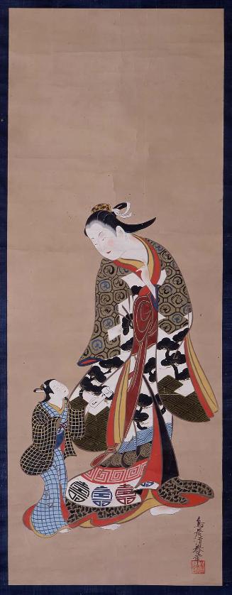 Courtesan and Boy Attendant