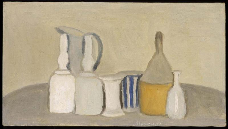 Still Life of Bottles and Pitcher