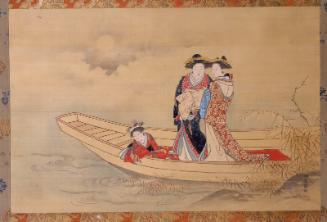 Courtesans in a Boat in the Moonlight