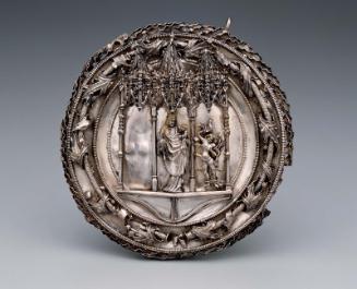 Badge with Virgin and Child and Saint Sebastian