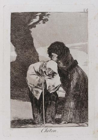 Chiton. (Hush); Plate 28 bound into "Los Caprichos"