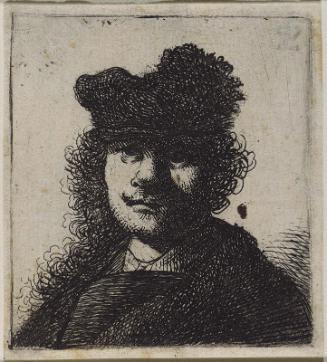 Self Portrait in Cap and Dark Cloak: Bust