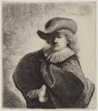 Self Portrait in a Soft Hat and Embroidered Cloak
