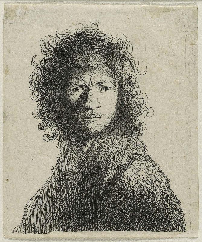 Self Portrait, Frowning: Bust