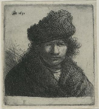 Self Portrait in Fur Cap and Robe