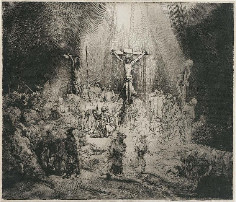 Christ Crucified Between the Two Thieves ("The Three Crosses")