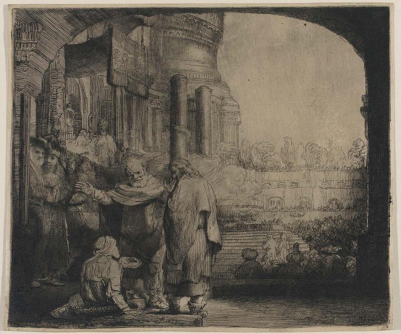 Peter and John Healing the Cripple at the Gate of the Temple
