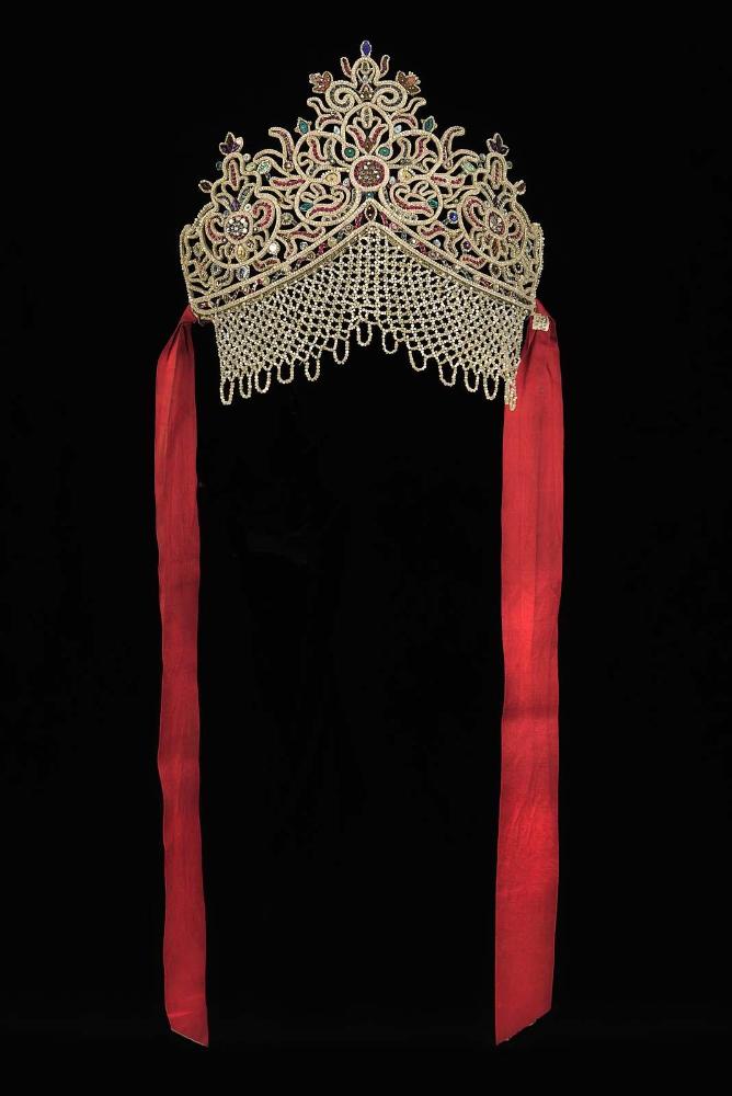 Decoration for a woman's holiday headdress (kokoshnik)