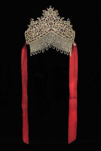 Decoration for a woman's holiday headdress (kokoshnik)